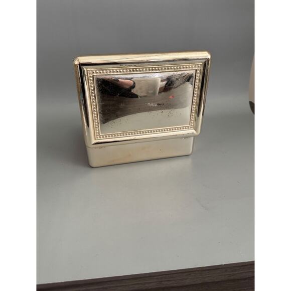 Vintage Silver Plate Heritage Mint Ltd Jewelry Box W/ Crimson Interior Trinkets - Picture 8 of 10